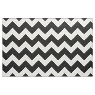 Black and White Chevron Fabric