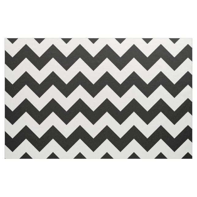 Black and White Chevron Fabric (Fat Quarter)