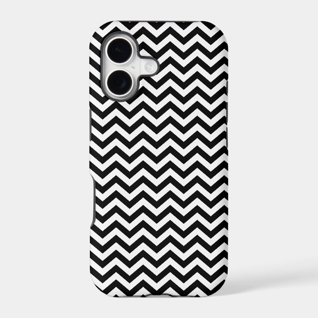 Black And White Chevron Pattern (Back)