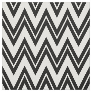 Black And White Chevron Pattern Fabric