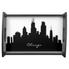 Black and White Chicago Skyline