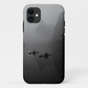 Black and white, China, Li River, Fisherman on Case-Mate iPhone Case