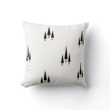 Black and White Christmas Tree Minimalist