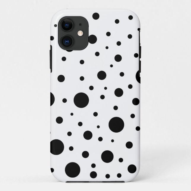 Black and White Circle Design Case-Mate iPhone Case (Back)