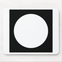 Black and White Circle, Simple Geometric Design.