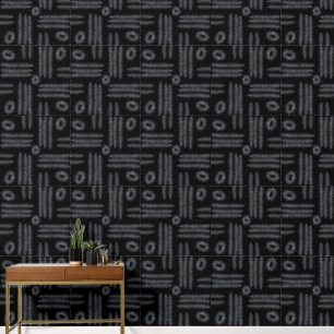 Black and white circles and lines wallpaper