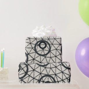 Black and White Circles Wrapping Paper