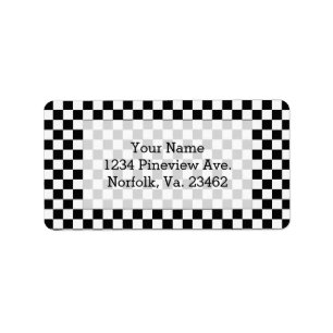 Black and White Classic Chequerboard by STaylor Label