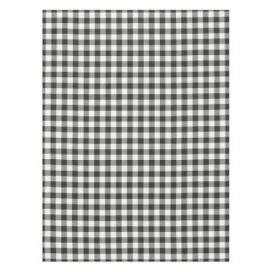 Black and White Classic Chequered Gingham Tablecloth