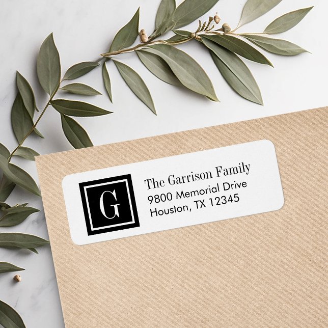 Black and White Classic Square Monogram (Creator Uploaded)