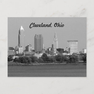 Black and White Cleveland OH Postcard