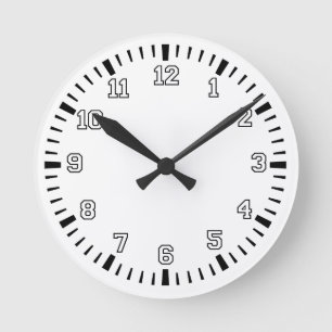 Black and White Clock