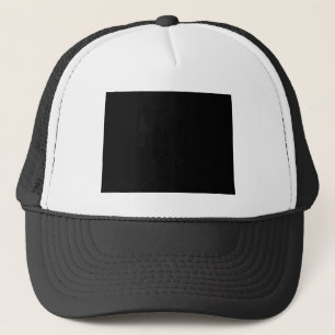 Black and White Colorado Trucker Hat