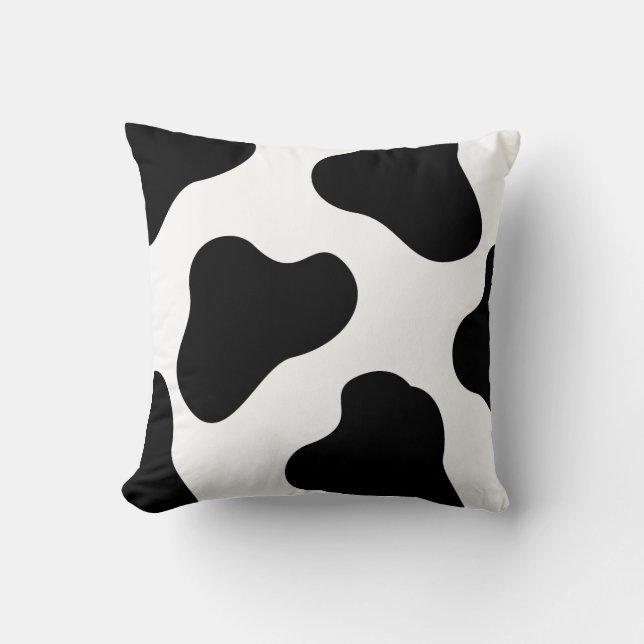 Black and white colour patterns  cushion (Front)