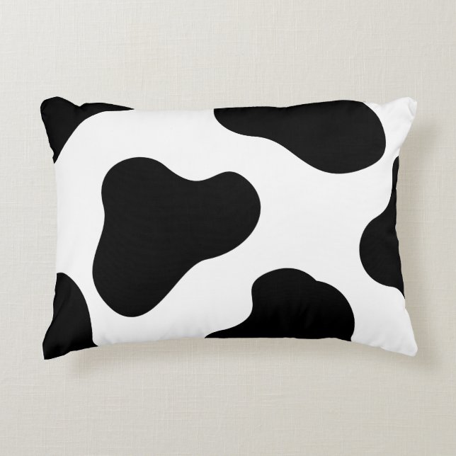 Black and white colour patterns  decorative cushion (Front)