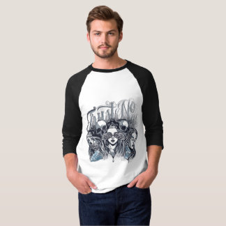 Black and White Colour T-Shirt for Men & Women | S