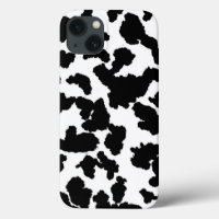 Black And White Cow Hide Fur 