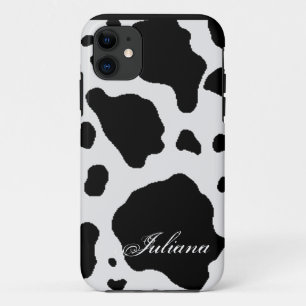 Black and White Cow Hide Pattern iPhone 5 Case