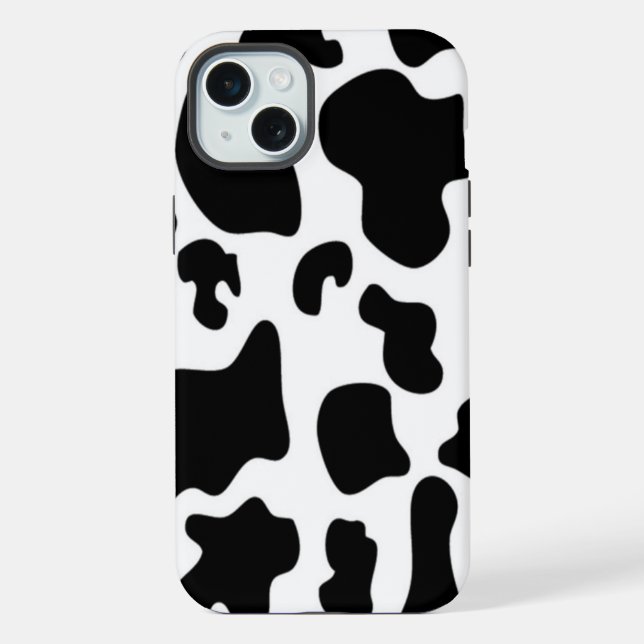 Black and White Cow iPhone Case (Back)