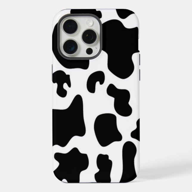 Black and White Cow iPhone Case (Back)