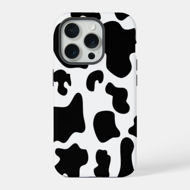 Black and White Cow iPhone Case (Back)