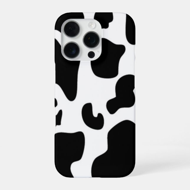 Black and White Cow iPhone Case (Back)