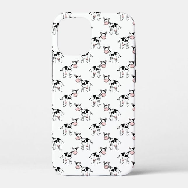 Black and White Cow Pattern. Case-Mate iPhone Case (Back)