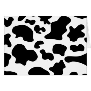 Black and White Cow print