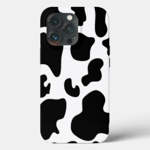 Black and White Cow print iPhone 13 Pro Case