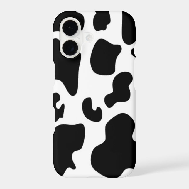 Black and White Cow print iPhone Case (Back)