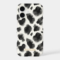 Black and White Cow Print Pattern