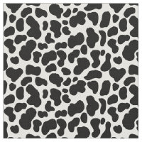 Black and White Cowhide Cow's Hide Patterned