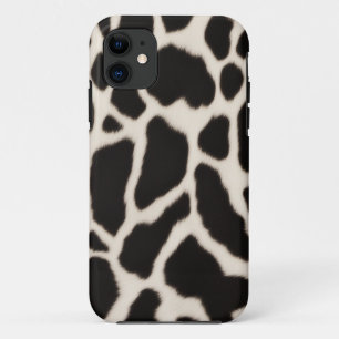 Black and white cowhide pattern Case-Mate iPhone case