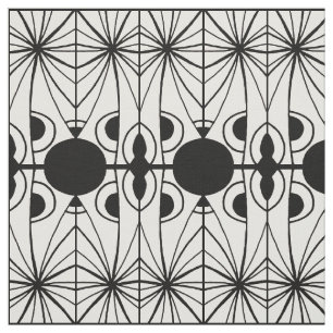 Black and White Creative Pattern Fabric