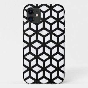 Black And White Cube Pattern Case-Mate iPhone Case