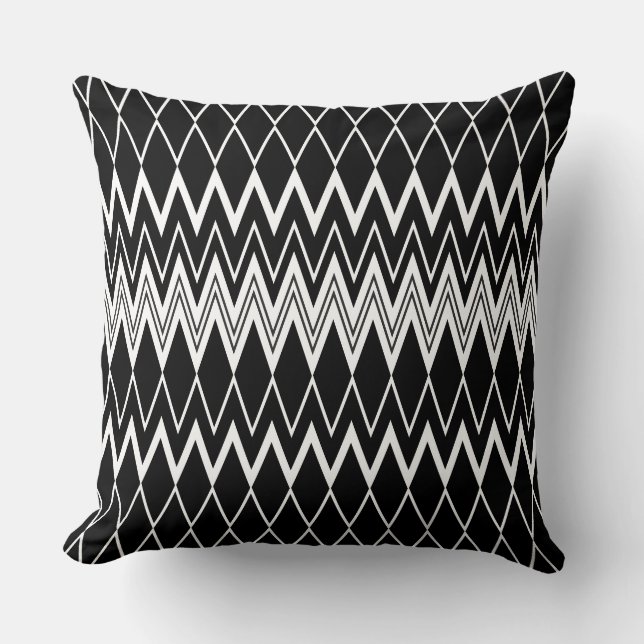Black and White Cushion (Front)