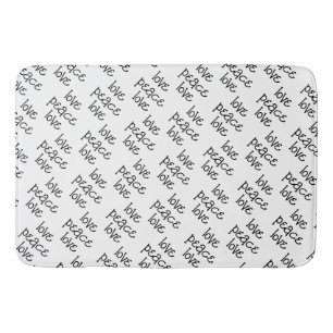 Black and White : custom Bath Mat