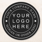 Black and White Custom Company Business Logo
