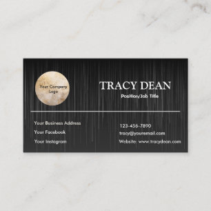 Black and White Custom Modern Professional Business Card