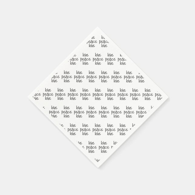 Black and White : custom Napkin (Corner)