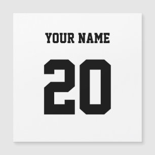 Black and White Custom Number and Name