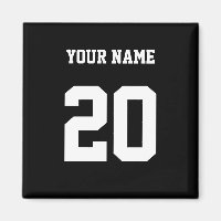 Black and White Custom Number and Name