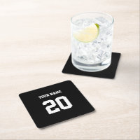 Black and White Custom Number and Name