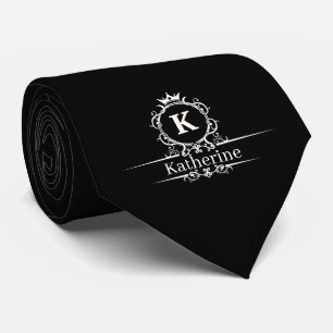Black and White Custom Royal Neck Tie