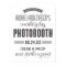 Black and White Custom Wedding Photo Booth Sign
