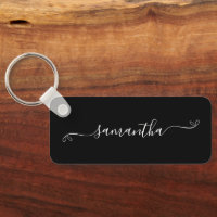 Black and White Cute Bow Signature Name Long