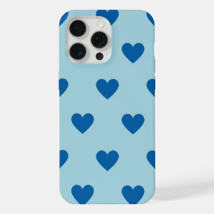 Black and White Cute Simple Heart Pattern iPhone 15 Pro Max Case