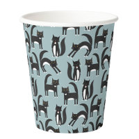 Black and White Cute Tuxedo Kitty Cats Pattern