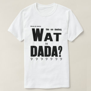 BLACK AND WHITE DADA AVANT GARDE PUBLICATION T-Shirt
