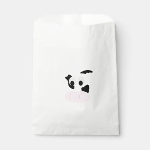 Black and White Dairy Cow or Bovine's face Favour Bags